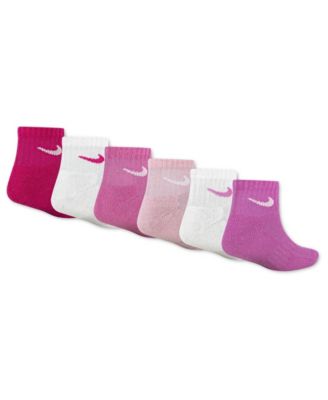 Boys' 5-7 Swoosh Logo Ankle Socks, 6-Pack