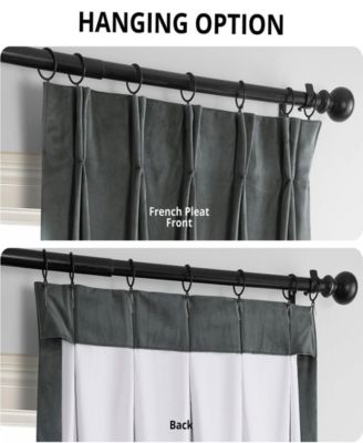 French Pleat Signature Velvet Blackout Curtain