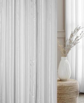 French Pleat Faux Silk Taffeta Blackout Curtain