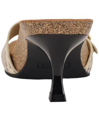 Women's Dexta Ornamented Slip-On Kitten Heel Sandals