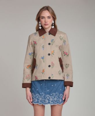 Women's Button Front Collared Jacket