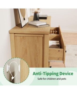 6 Drawer Dresser for Bedroom, Storage Organizer for Living Room, Hallway, Entryway