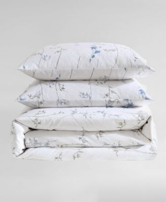 Wildflower Cotton Sateen 3-Pc. Comforter Set, Queen