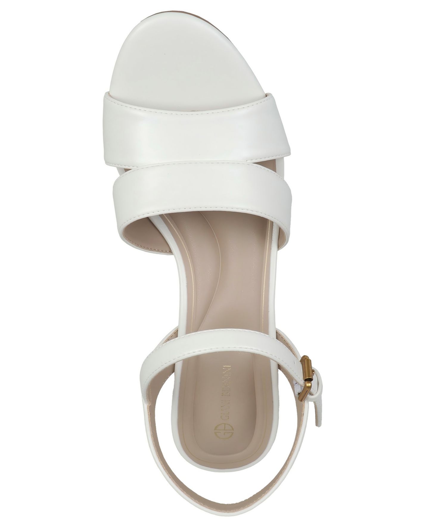 Женские сандалии Giani Bernini Nelliie Block Heel Dress Sandals, цвет: Белый — фото 4