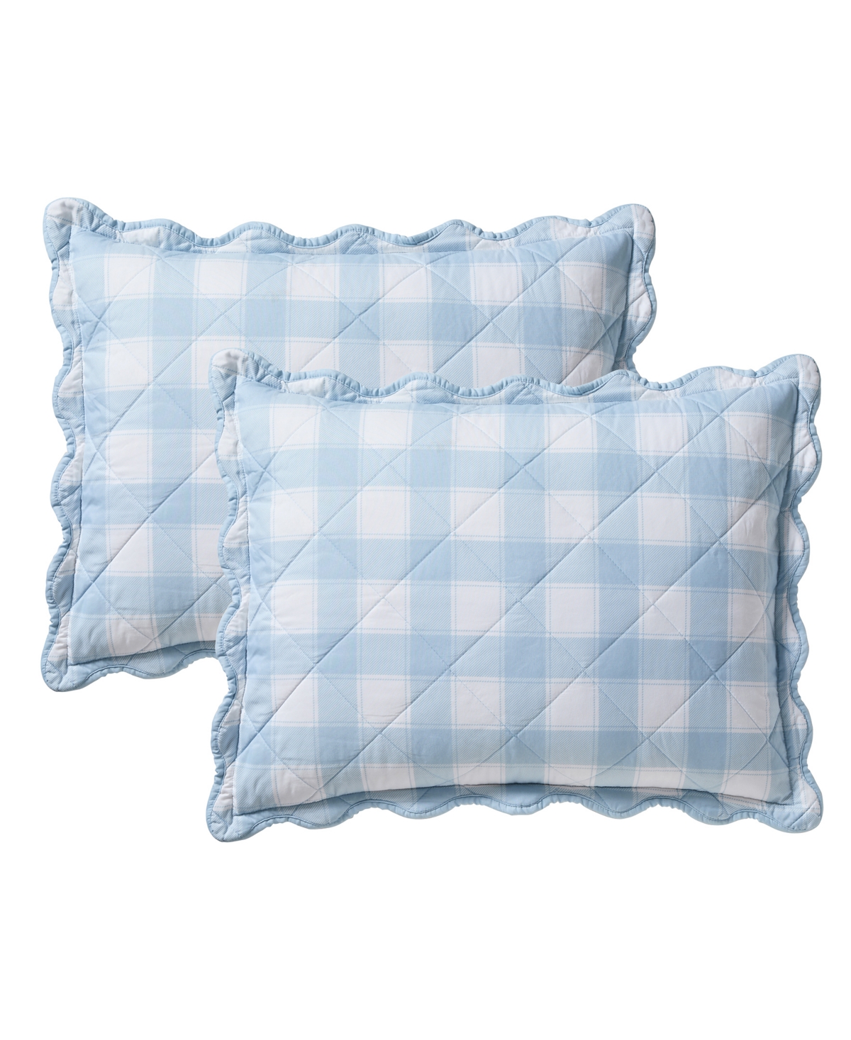Hallmark Checkered Bliss 3-Pc. Scalloped Quilt Set