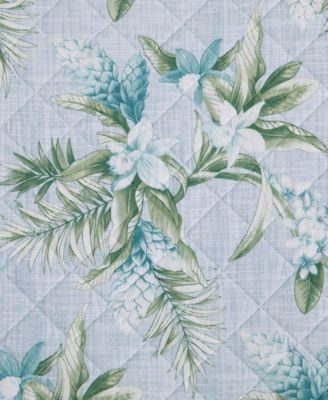 Floral Enchantment Cotton Reversible 3-Pc. Quilt Set, King