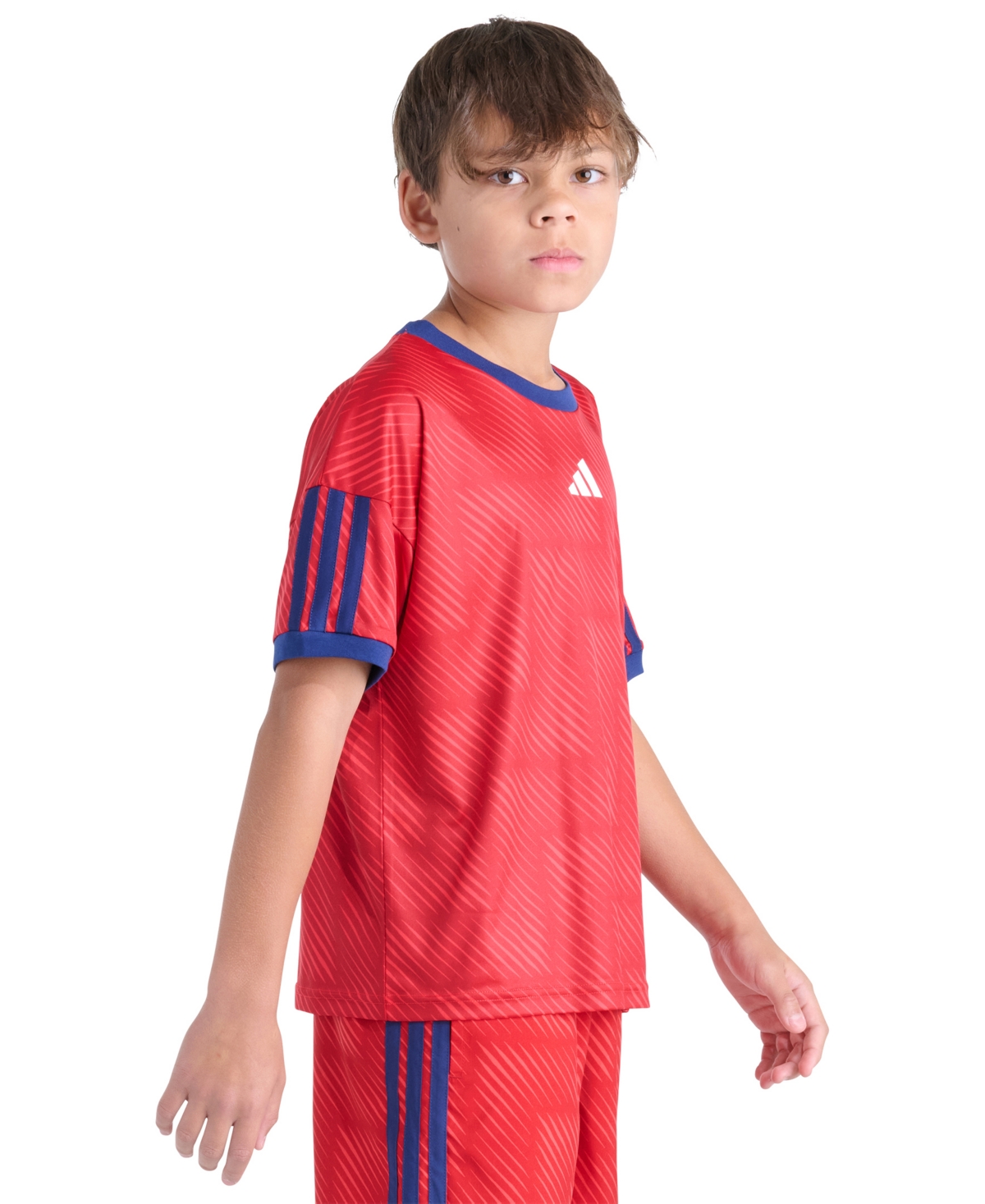 adidas Boys' 8-20 World Soccer Short-Sleeve T-Shirt