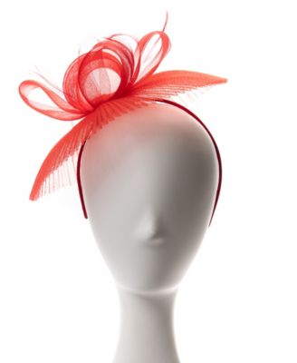 Pleated Crinoline Bow-Detail Fascinator Hat