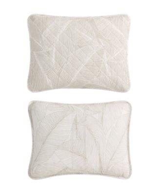 Pebble Palms Cotton Reversible 3-Pc. Quilt Set, King