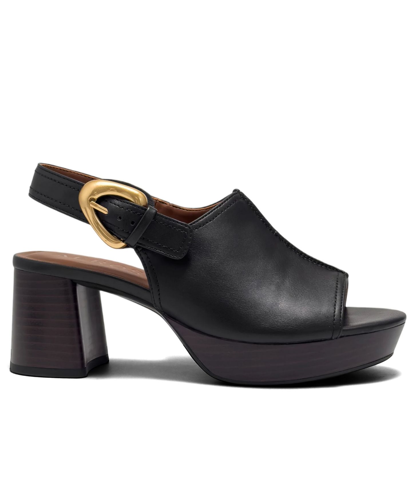 Женские сандалии Aerosoles Chancey Buckle Platform, цвет: Чёрная искусственная кожа — фото 2