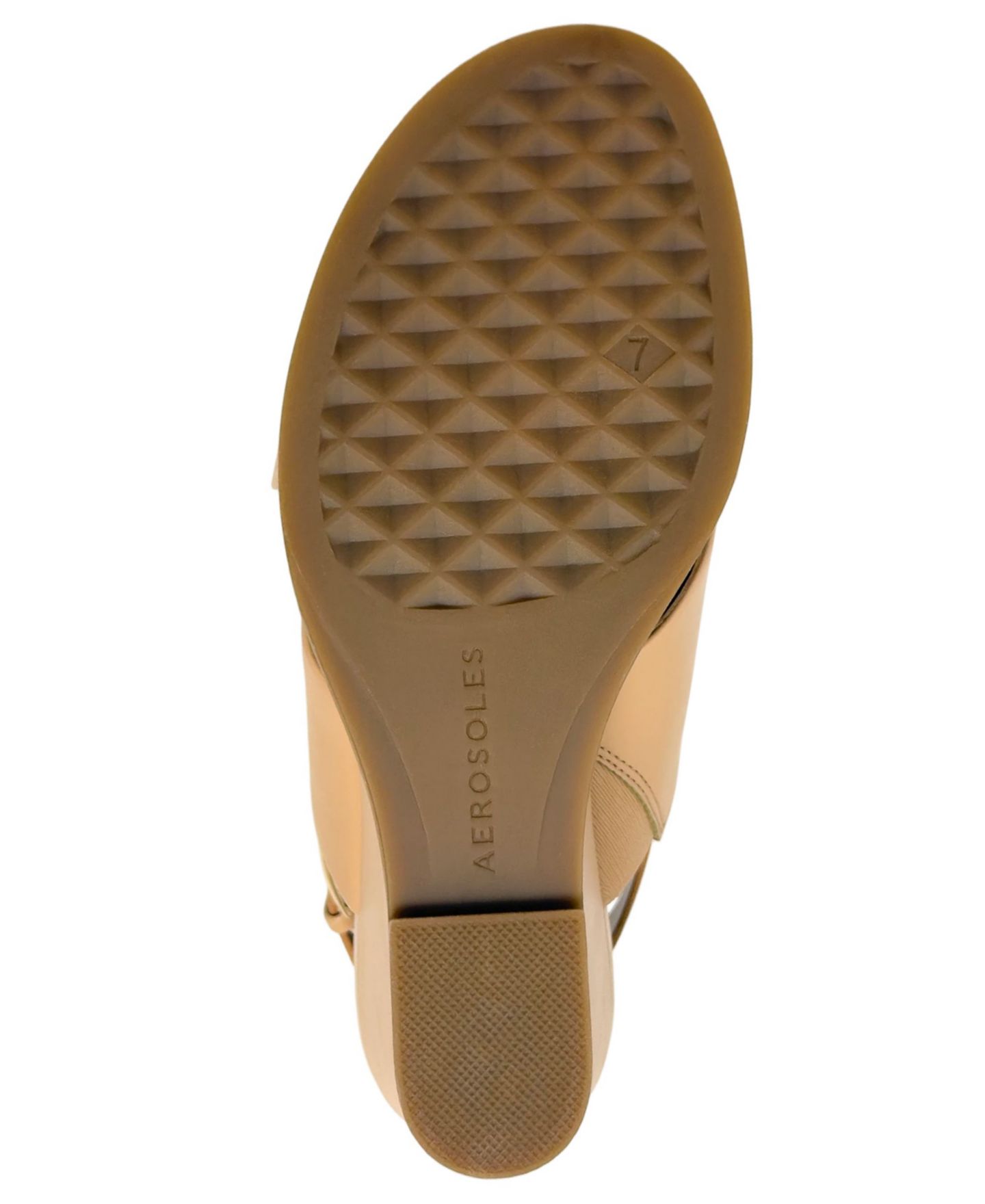 Женские сандалии Aerosoles Dayonara Open Toe Wedge, цвет: Бежевый бисквитный — фото 5