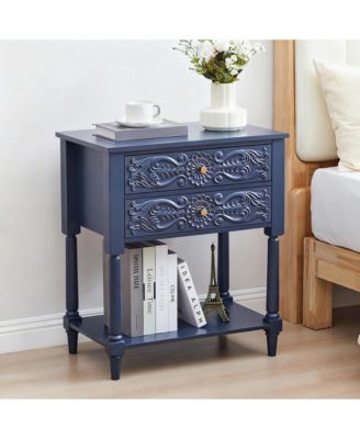 Vintage 2-Drawer Accent Dresser for Bedroom or Living Room