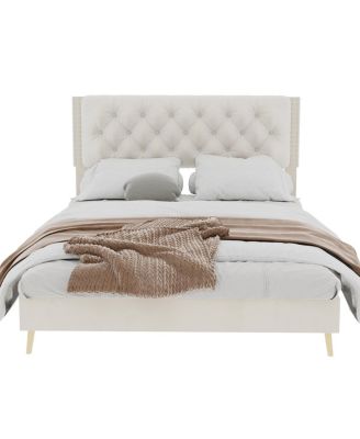  Velvet Upholstered Bed - Luxury & Comfort for Master Bedroom