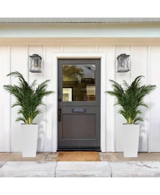 30" Tall Large Self-Watering Planter with Inner Tray & Water Level Monitor