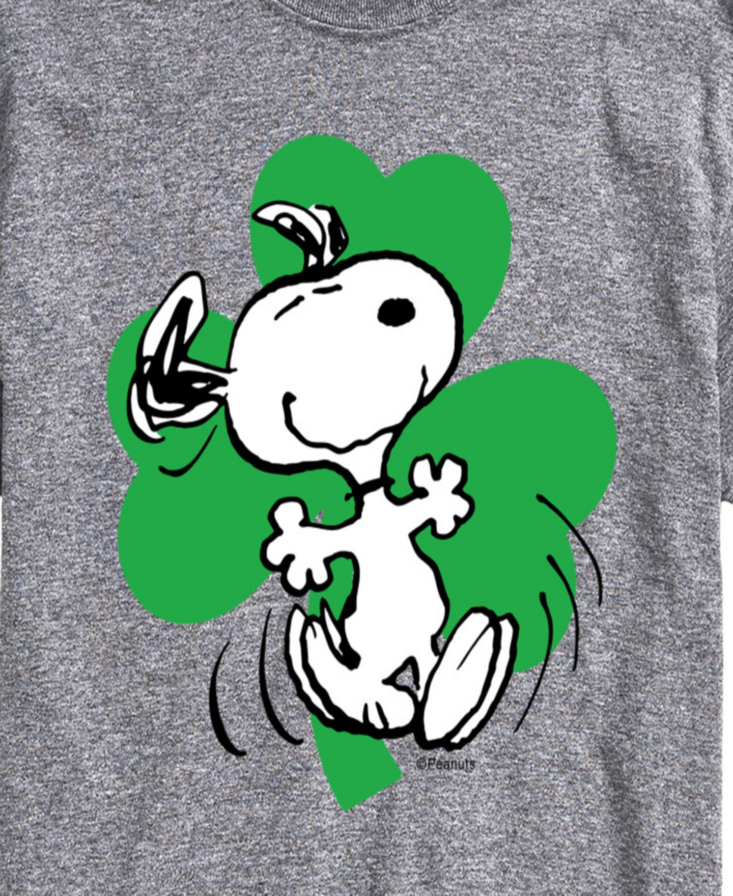 Мужская футболка AIRWAVES Peanuts Snoopy Clover, цвет: Меланжевый — фото 3