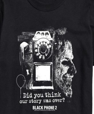 Men's Black Phone 2 Collage Short-Sleeve Graphic T-Shirt