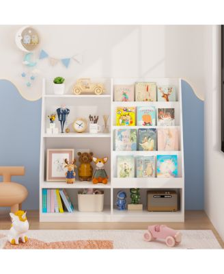 Kids Bookshelf and Toy Storage Organizer
