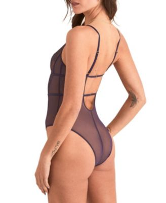 Women's Rosie Crotchless Bodysuit Lingerie