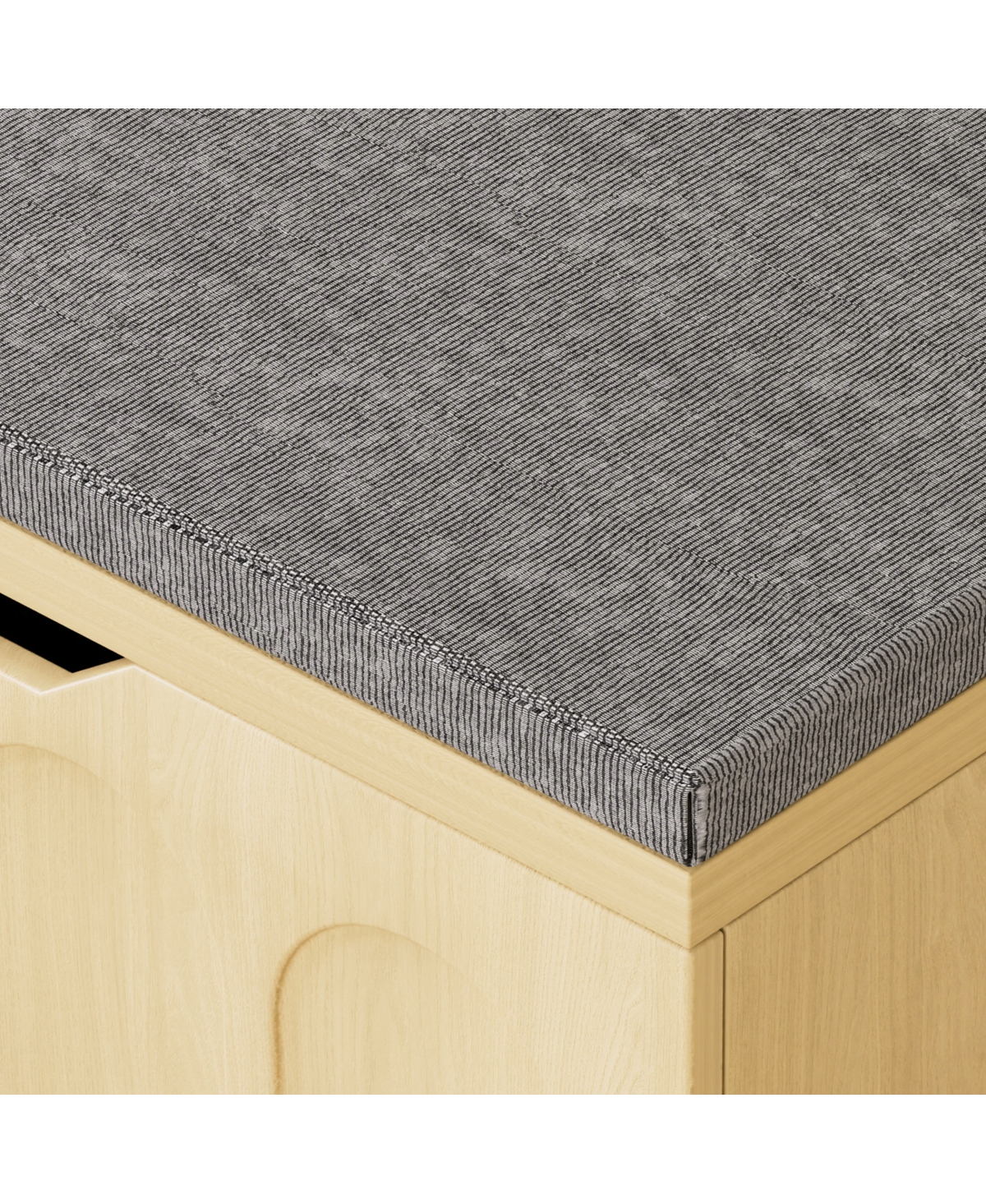 Streamdale Furniture L-Shaped Modular Storage Bench with Cushion