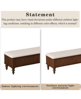 50.8" Multi-Functional Storage Ottoman Bench
