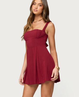 Women's Mazey Square Neck Mini Dress