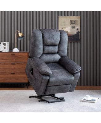 Velvet Power Lift Recliners with Heat & Massage, Lift Chair Relax Sofa Chair for Living Room