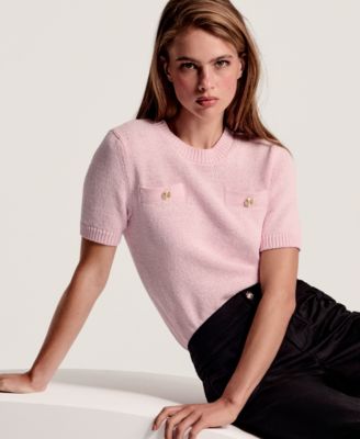 Women's Straight Bow Pocket Pants