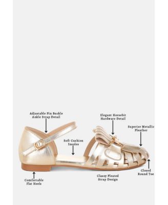 Women's Noori Metallic Fringe Flat Sandals