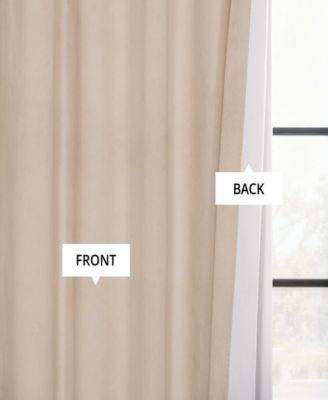 Exclusive Fabrics & Furnishings Signature Blackout Grommet Velvet Panel, 50" x 120"