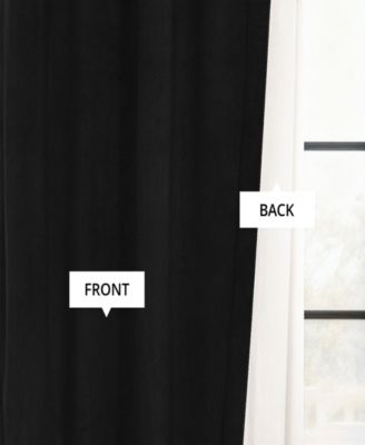 Warm Black Grommet Signature Velvet Blackout Curtain