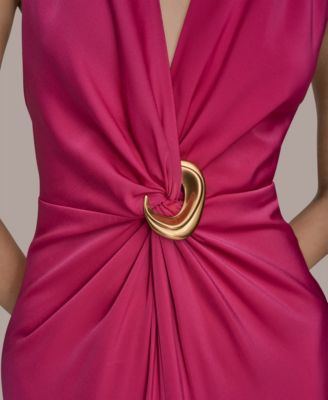 Women's V-Neck Sleeveless Dress