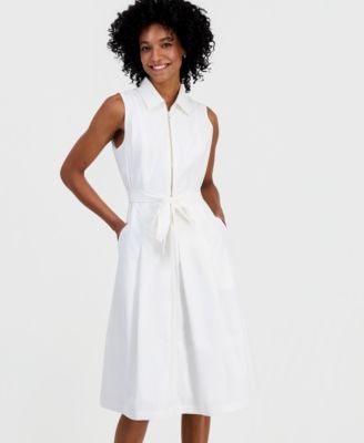 Women's Zippered Sleeveless Dress