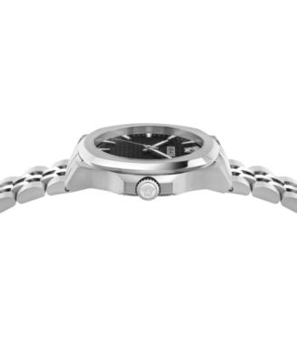 Men's Luxury Silver Stainless Steel Bracelet Watch, 42mm