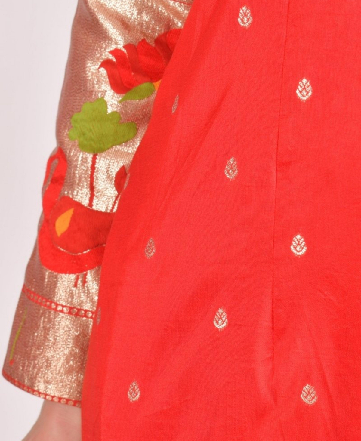 Raas Women's Jacquard Butti Silk Mini Blazer Dress