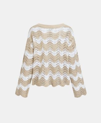 Women's Castaway Cutie Striped Cover-Up Top