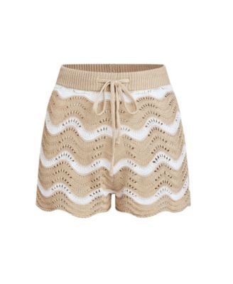 Women's Garden Striped Cover-Up Shorts