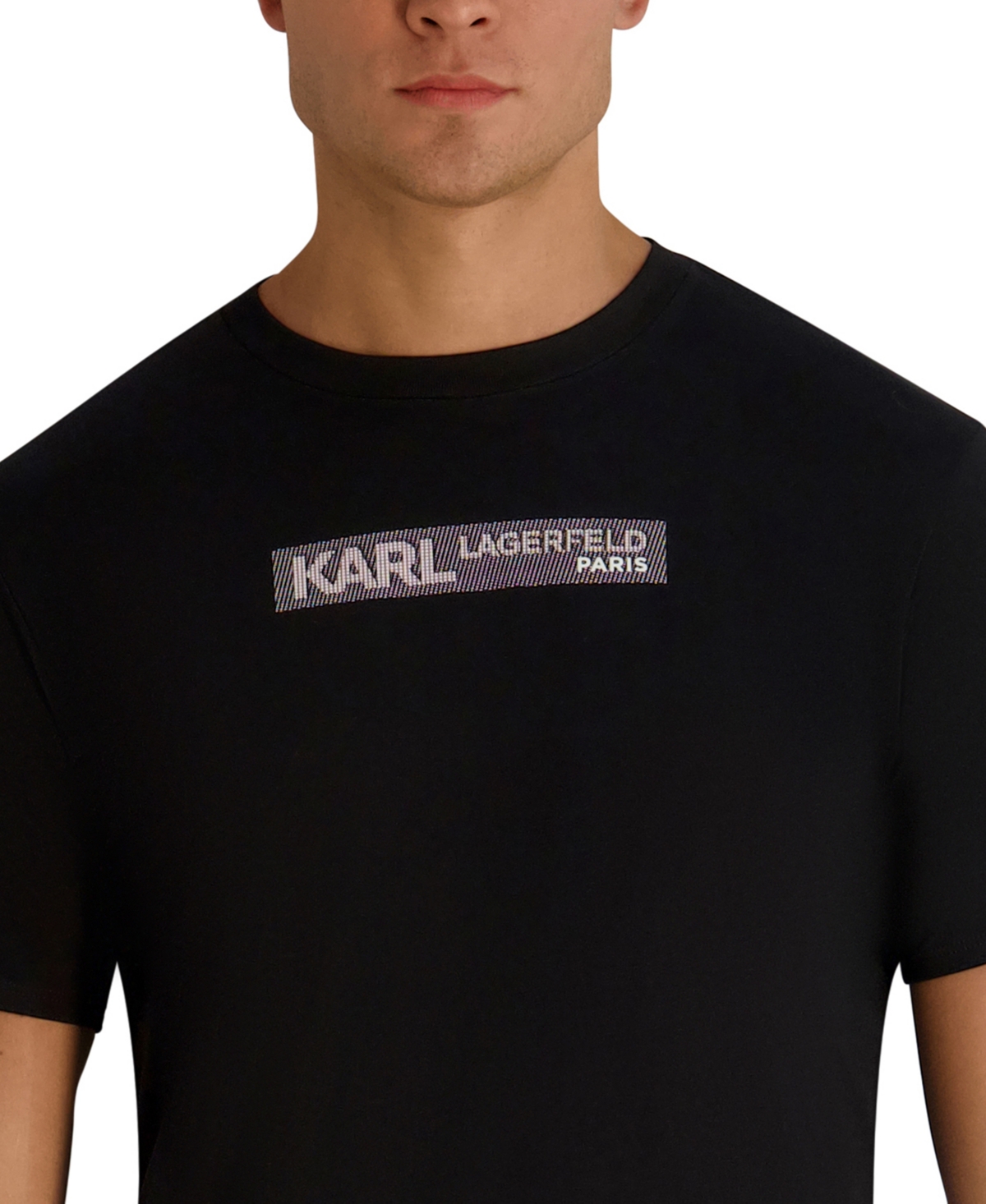 Karl Lagerfeld Paris Men's Regular Fit Round Neck T-Shirt