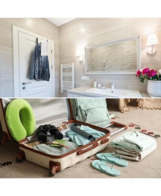 Foldable Over Door Heavy-Duty Hanger - Space Saving Organizer, No Tool Assembly