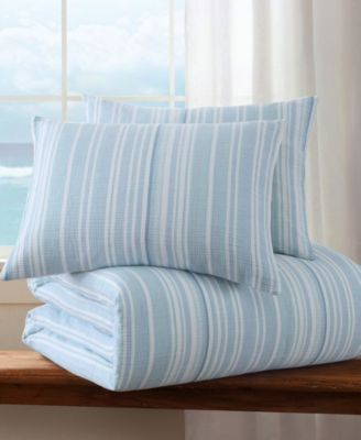 Home Boracay Stripe Muslin Textured 2-Pc. Comforter Set, Twin