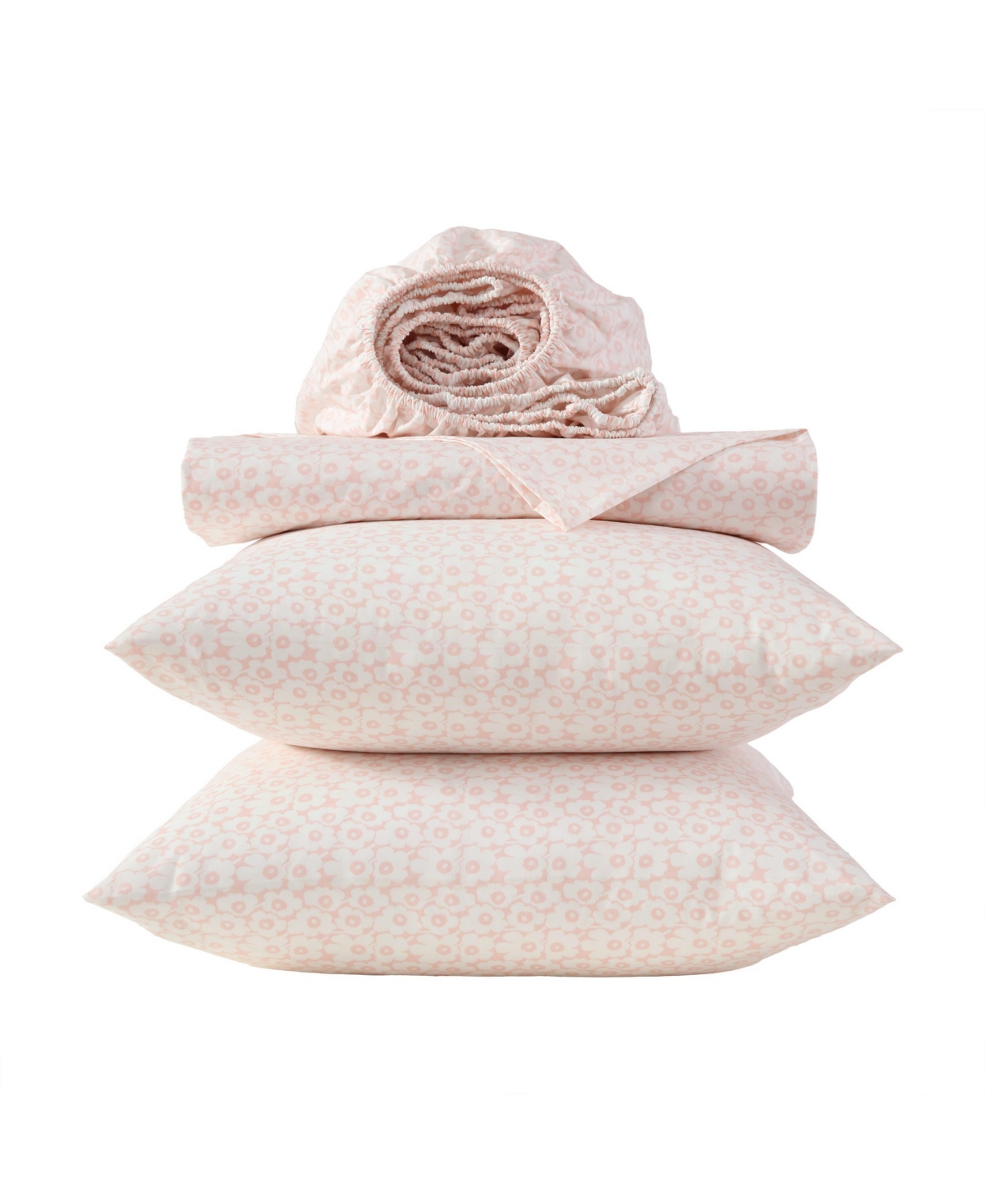 Marimekko Pikkuinen Unikko 200-Thread Count Cotton Percale 4-Pc. Sheet Set