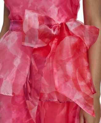 Women's Halter Tiered Skirt Gown