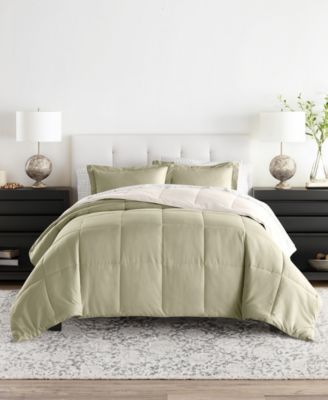 Bedding Bundle Reversible Pattern 7-Piece Comforter Set, Queen