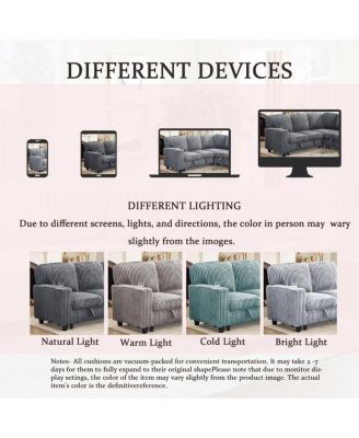 Streamdale L-Shaped Sectional Sofa Bed with Pull-Out Bed & Storage