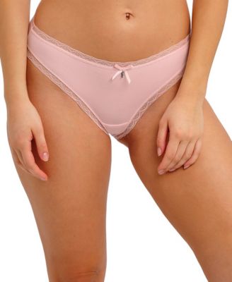 Flirt Pull-On Lace Trim Low-Rise Panty