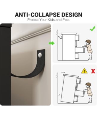 6 Drawer Dresser, Modern Wooden Chest of Drawers with Gold Handles, Deep Drawers for Bedroom, Living Room and Entryway