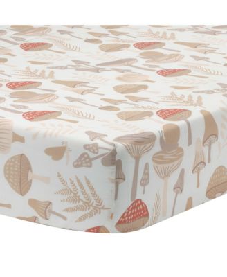 Mushroom Meadow 3-Piece Organic Cotton Infant Baby Crib Bedding Set