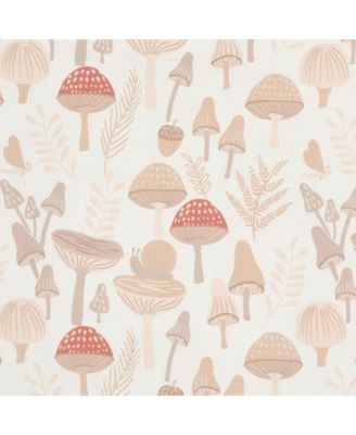 Baby Mushroom Meadow Organic Cotton Fitted Crib Sheet