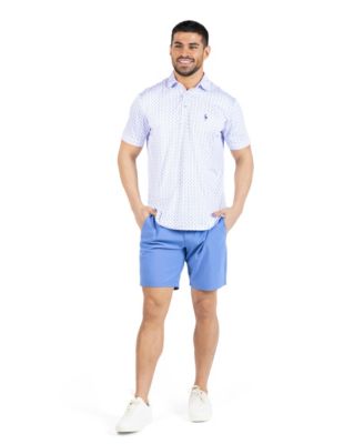 Men's Flamingos Printed Performance Polo Shirts