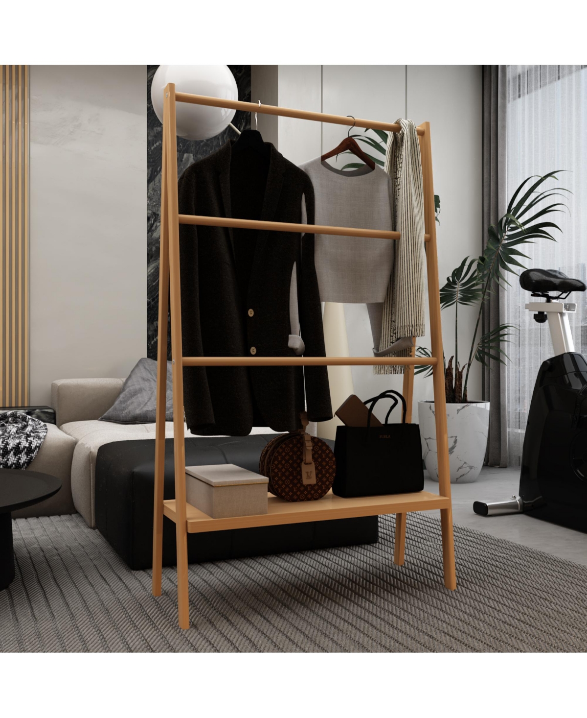 Rainsken Bamboo Ladder Towel Rack