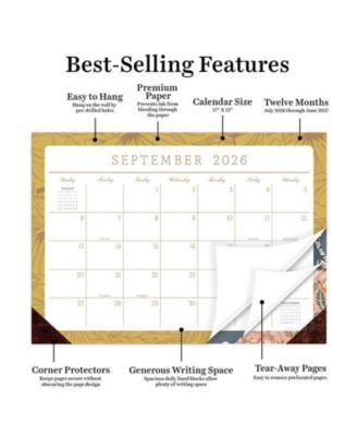 July 2026 - June 2027 Artisan Legacy Medium Desk Pad Monthly Blotter Calendar
